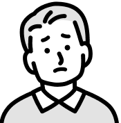 困った男性のイラスト