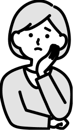 困った女性のイラスト