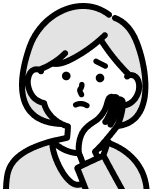 困った女性のイラスト